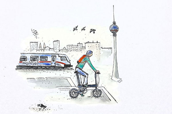 Aktiver Verkehr an der Ampel zuerst